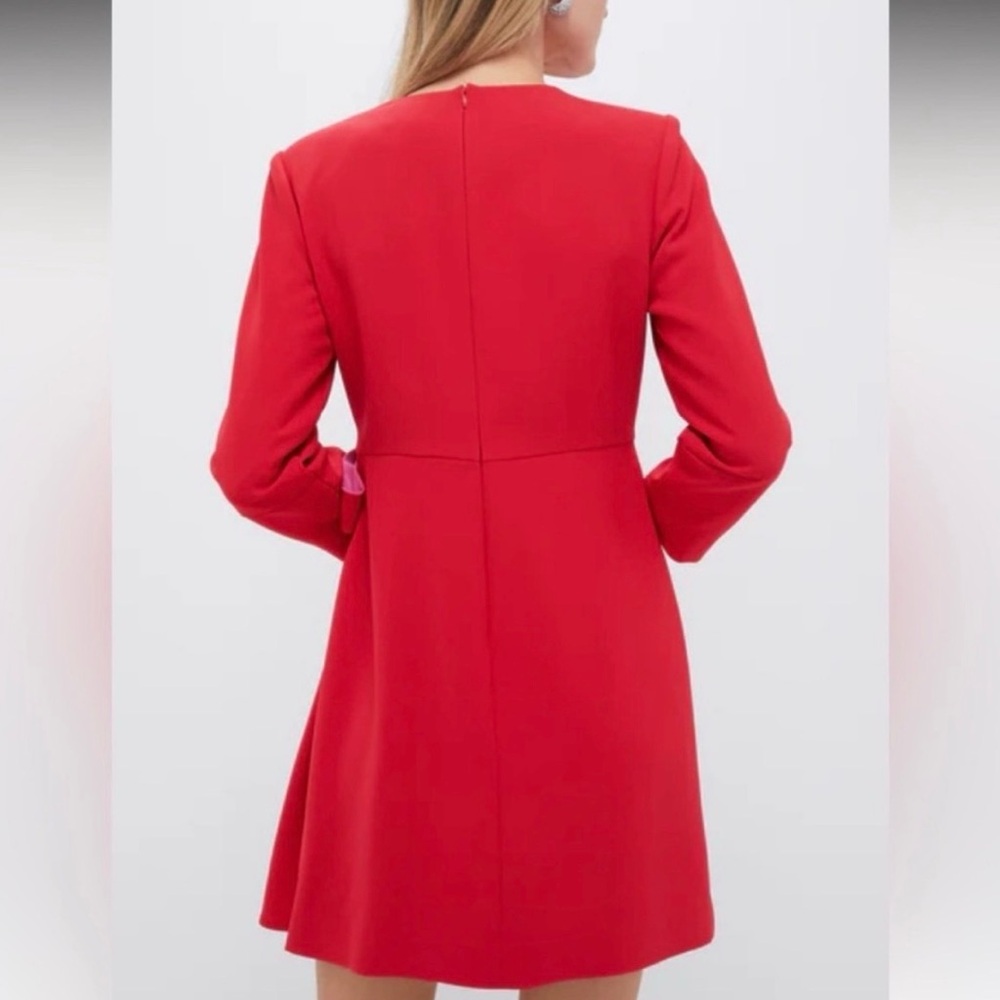 Tuckernuck Sienna Wrap Dress NWT Poppy & Hot Pink Mini (Small / S) - Picture 4 of 8